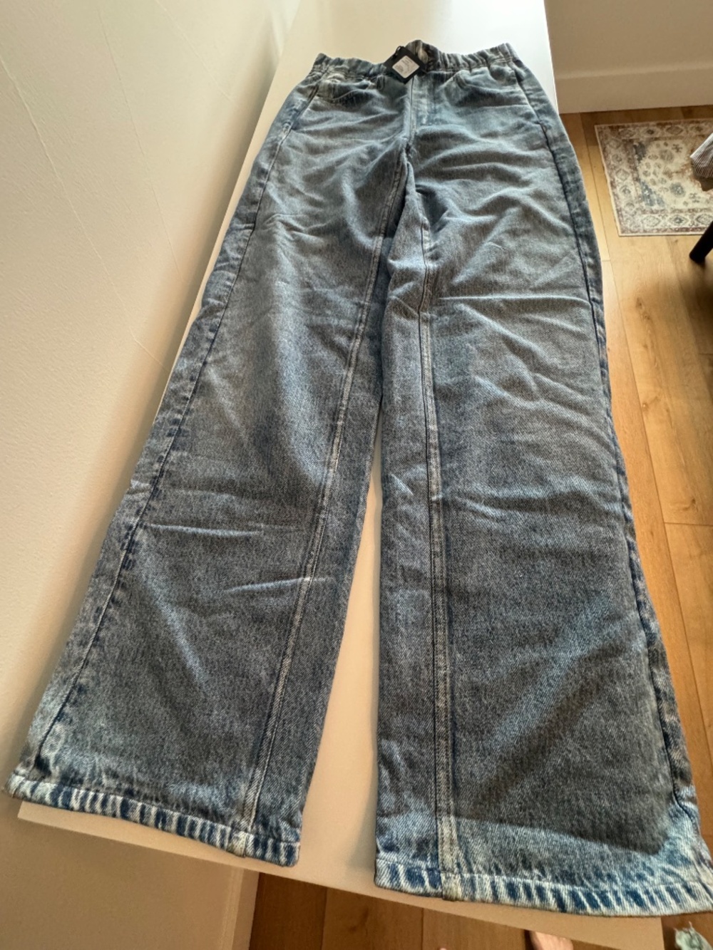 Rag & Bone Miramar Valentina Wide Leg Pants NWT XS “Sweatpant Jean” Denim Look - Picture 6 of 6